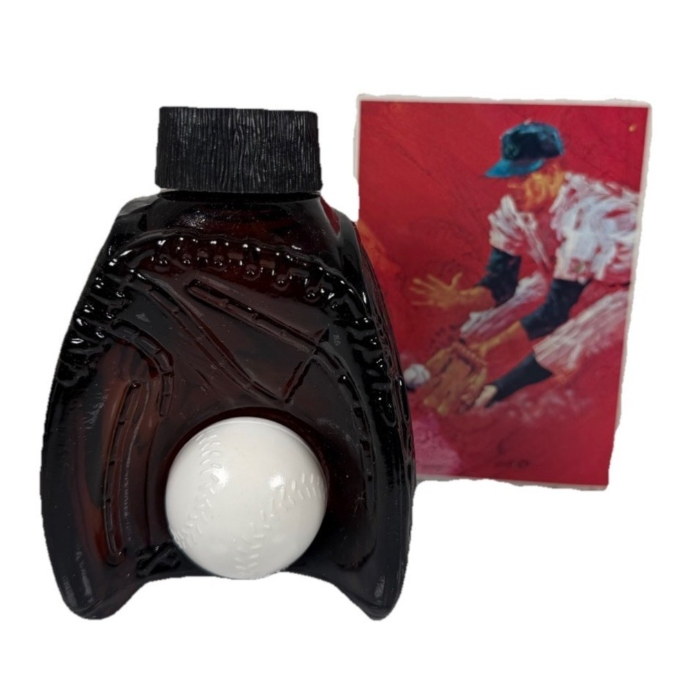 Vintage Avon Fielder's Choice Men's Hair Trainer Baseball + Glove  New